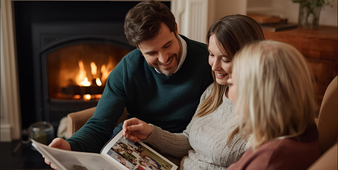 Family photograph selected for careful digital enhancement